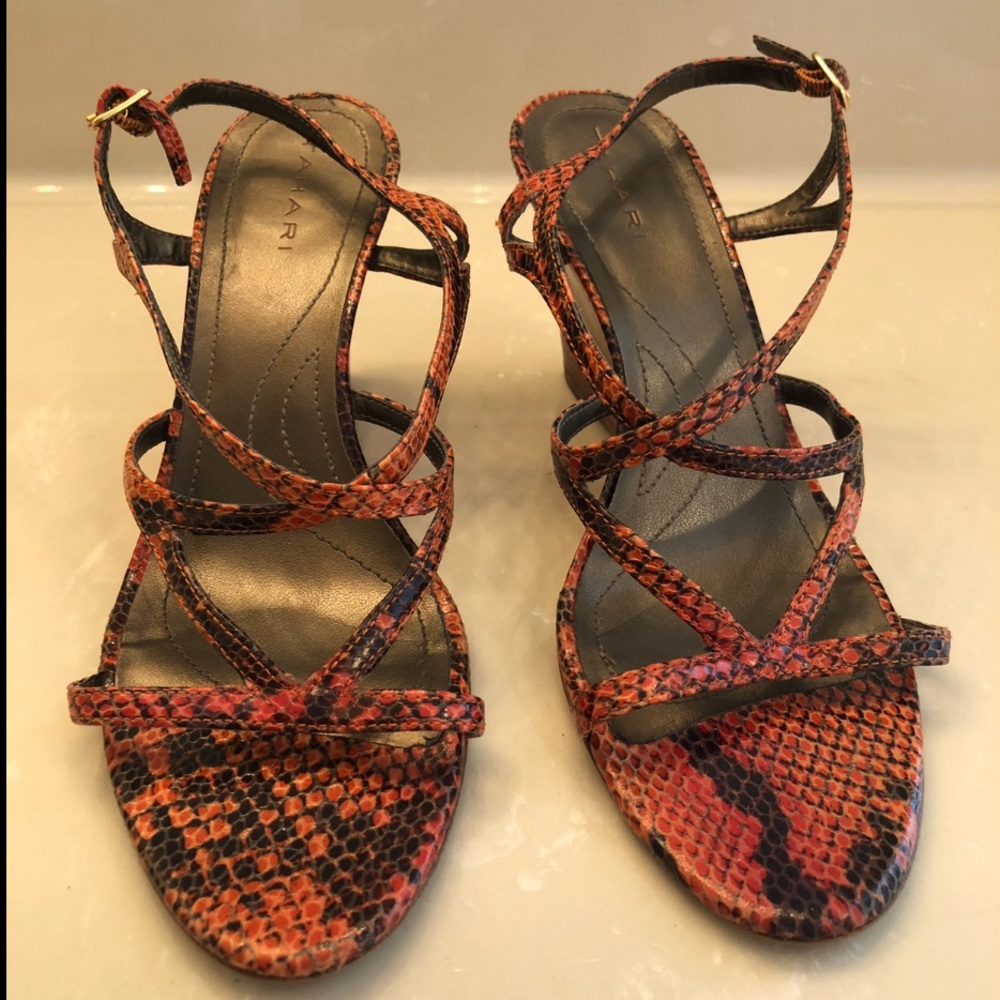 Tahari Orange Wedges